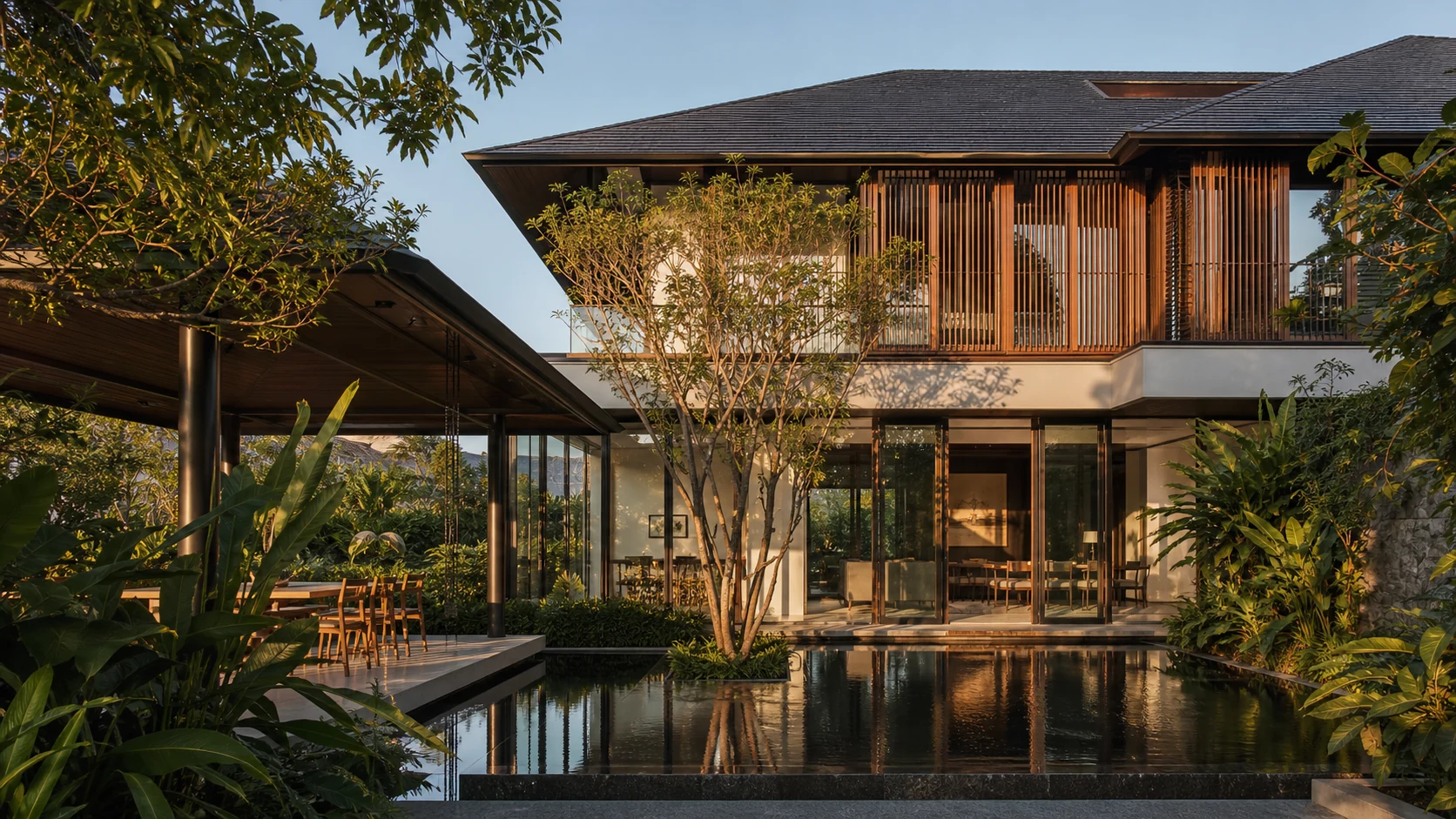 บ้านสองชั้นทรอปิคอลโมเดิร์น